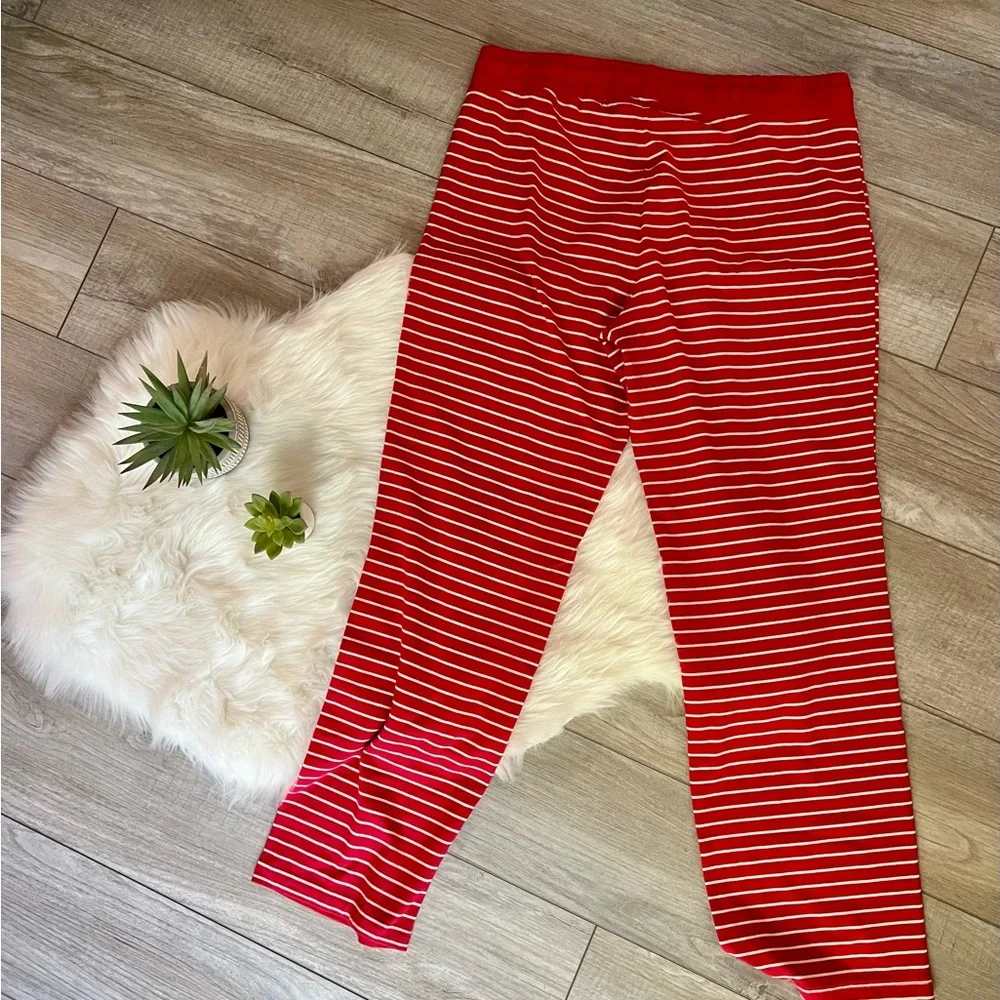 EDDIE BAUER | Red and White Striped Pajama Pants (L) - Picture 5 of 5